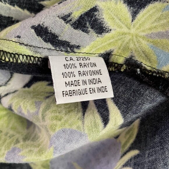 Vintage Men's Tropical Hawiian  Shirt Floral Buttons - Spider Fashion - Sz M - Picture 5 of 13